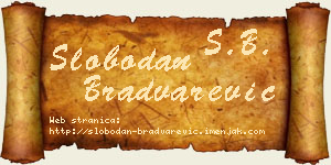 Slobodan Bradvarević vizit kartica